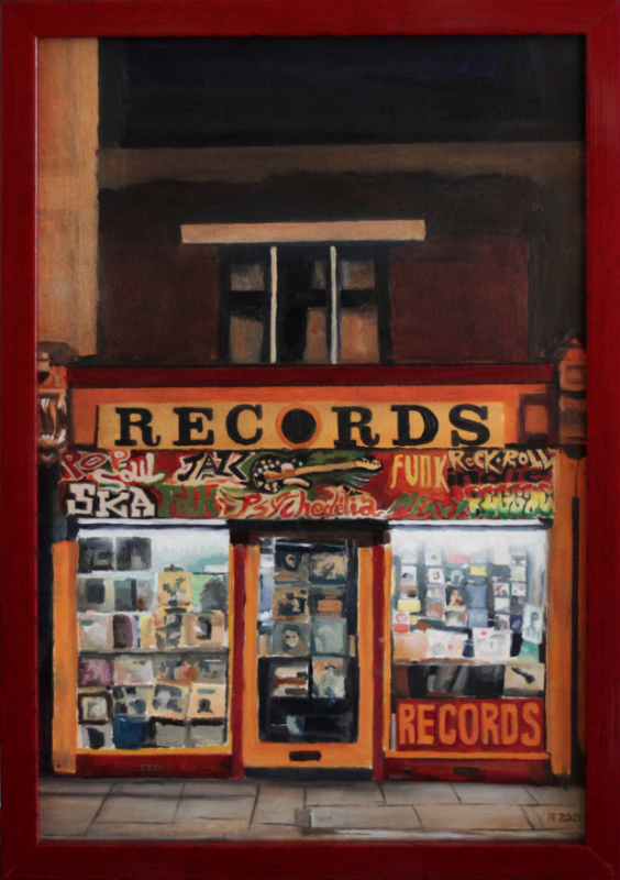 Lewisham Records 9.20pm oil on canvas 60 x 40 cm
